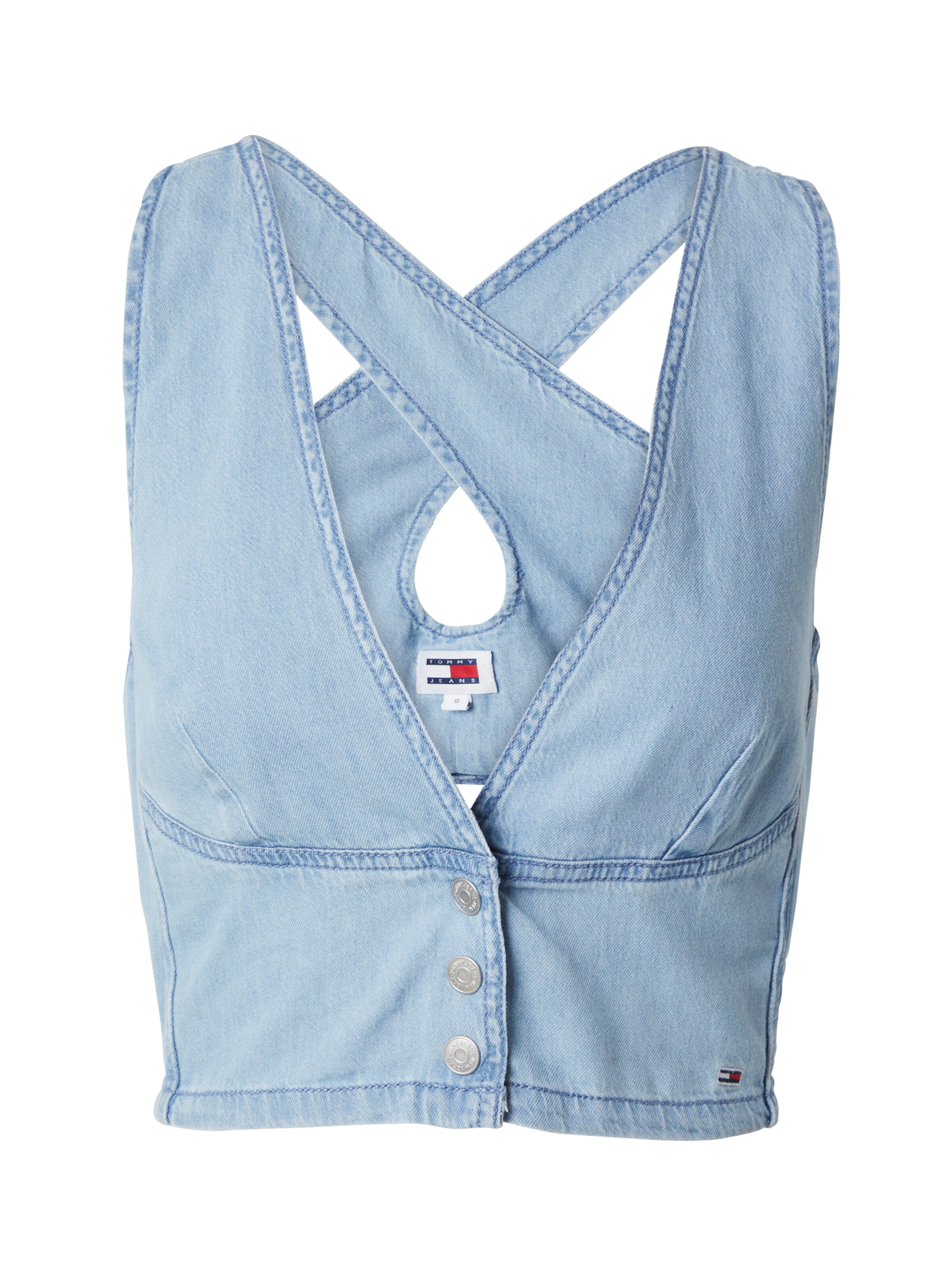 Top di Tommy Jeans in blu: frontale