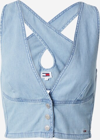 Tommy Jeans Top in Blue: front