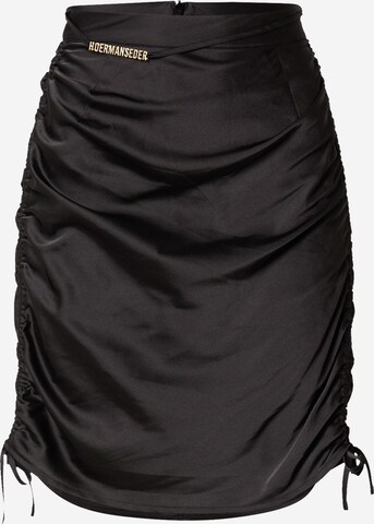 Hoermanseder x About You Skirt 'Ela' in Black: front