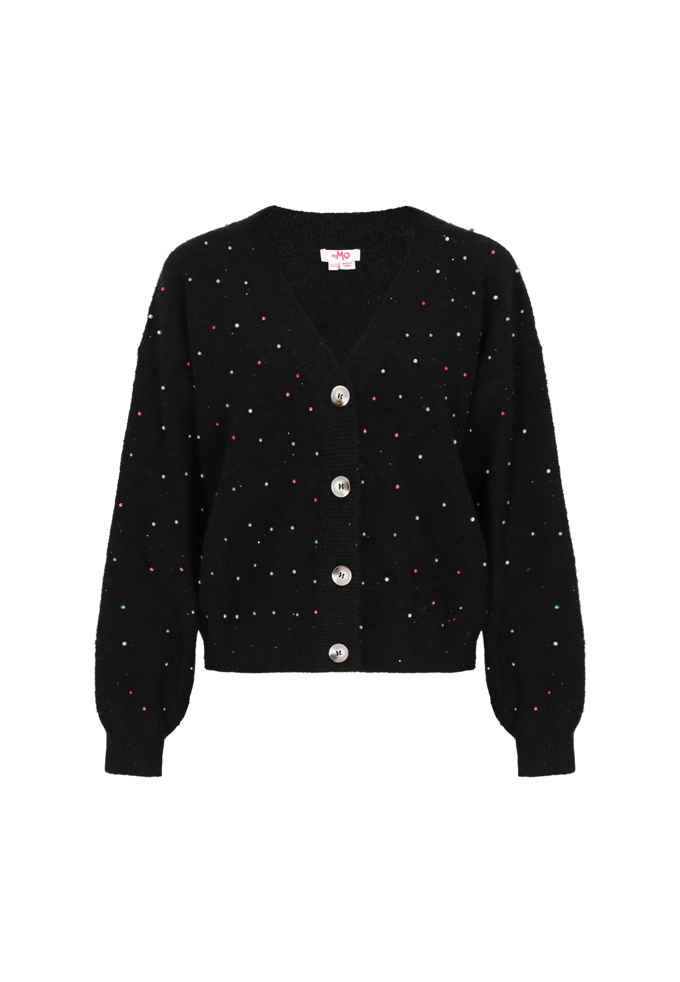 MYMO - Cárdigan en negro: frente