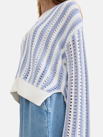 TOM TAILOR DENIM Knit Cardigan in Blue