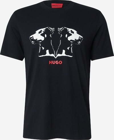 Marškinėliai 'Dobero' iš HUGO, spalva – raudona / juoda / balta, Prekių apžvalga