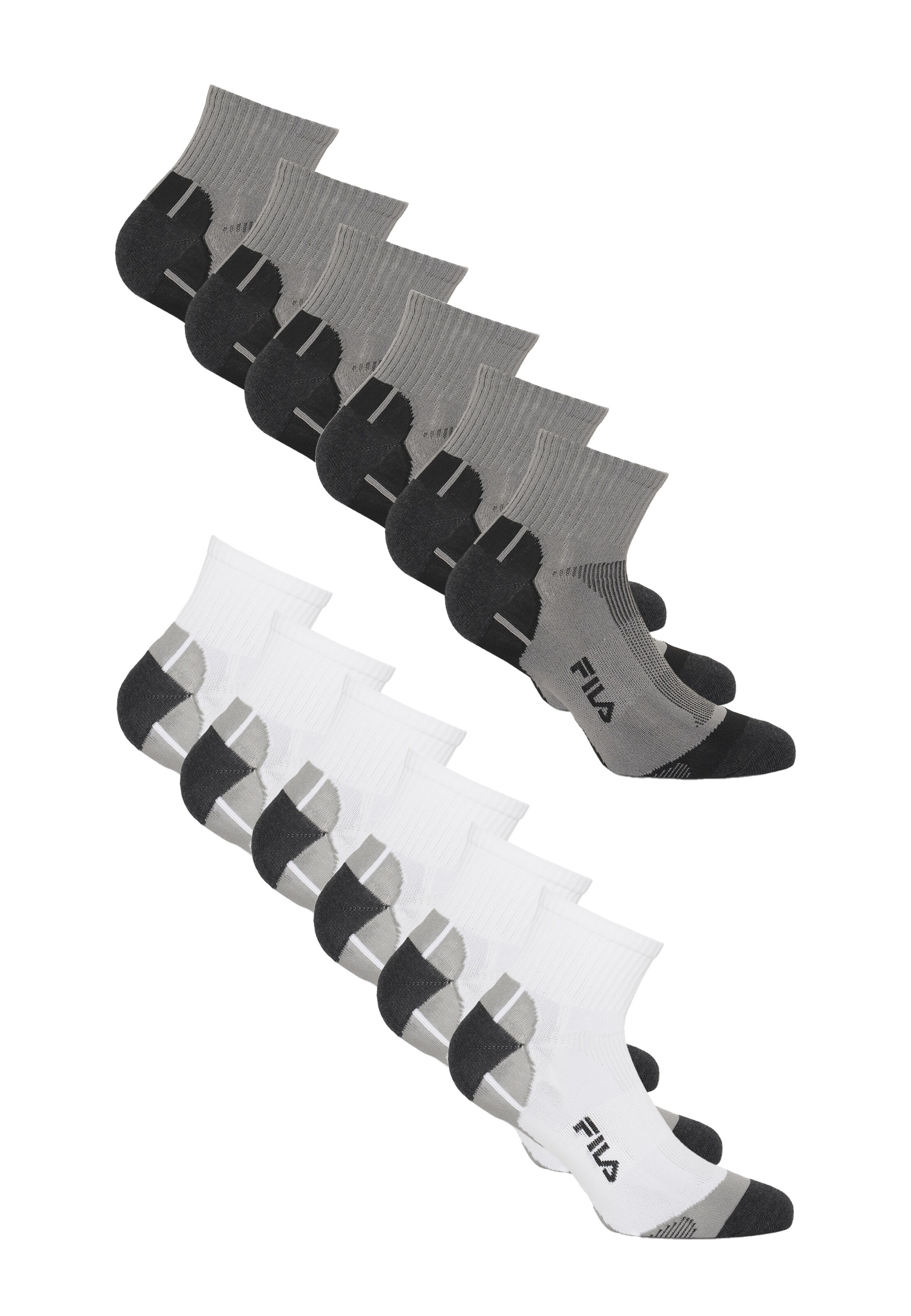 FILA Athletic Socks in Grey: front