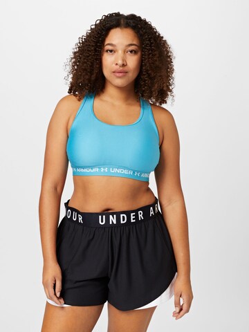 Bustier Soutien-gorge de sport UNDER ARMOUR en bleu : devant