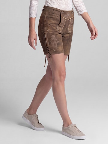 Regular Pantalon folklorique 'Karisma' SPIETH & WENSKY en marron