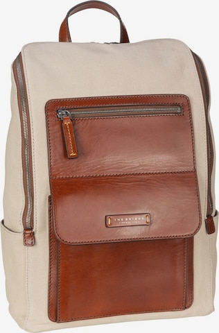 The Bridge Backpack in Beige: front