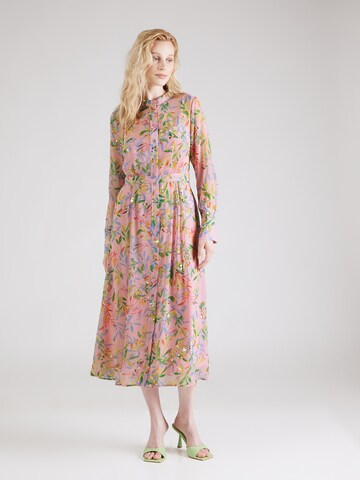 NÜMPH Платье-рубашка 'KYNDALL' в Ярко-розовый: спереди
