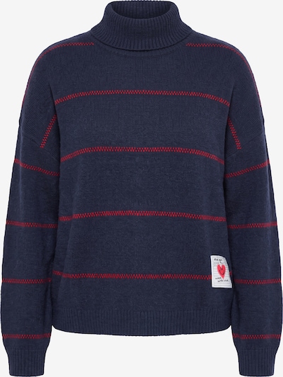 MIAMODA Pullover in M-L in marine / pink, Produktansicht