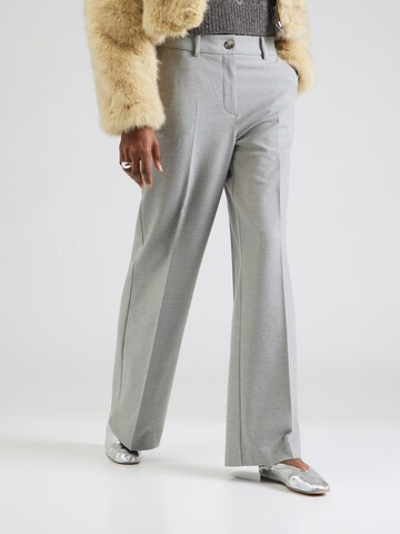 Loosefit Pantalon à plis MORE & MORE en gris : devant