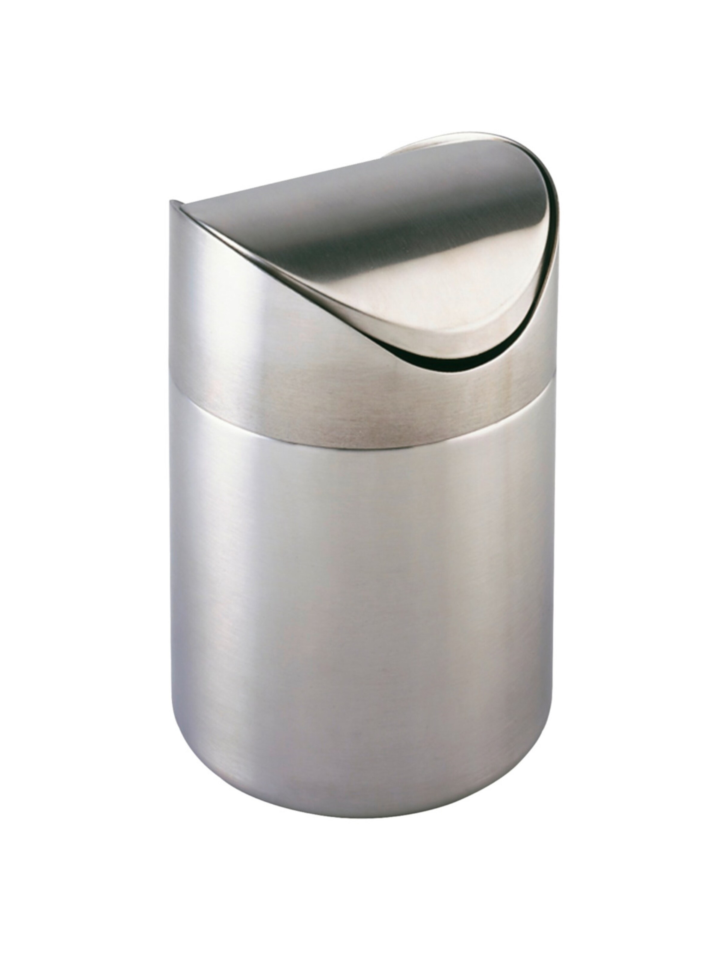 Wenko Kosmetikeimer 'Otranto' in silbergrau, Produktansicht