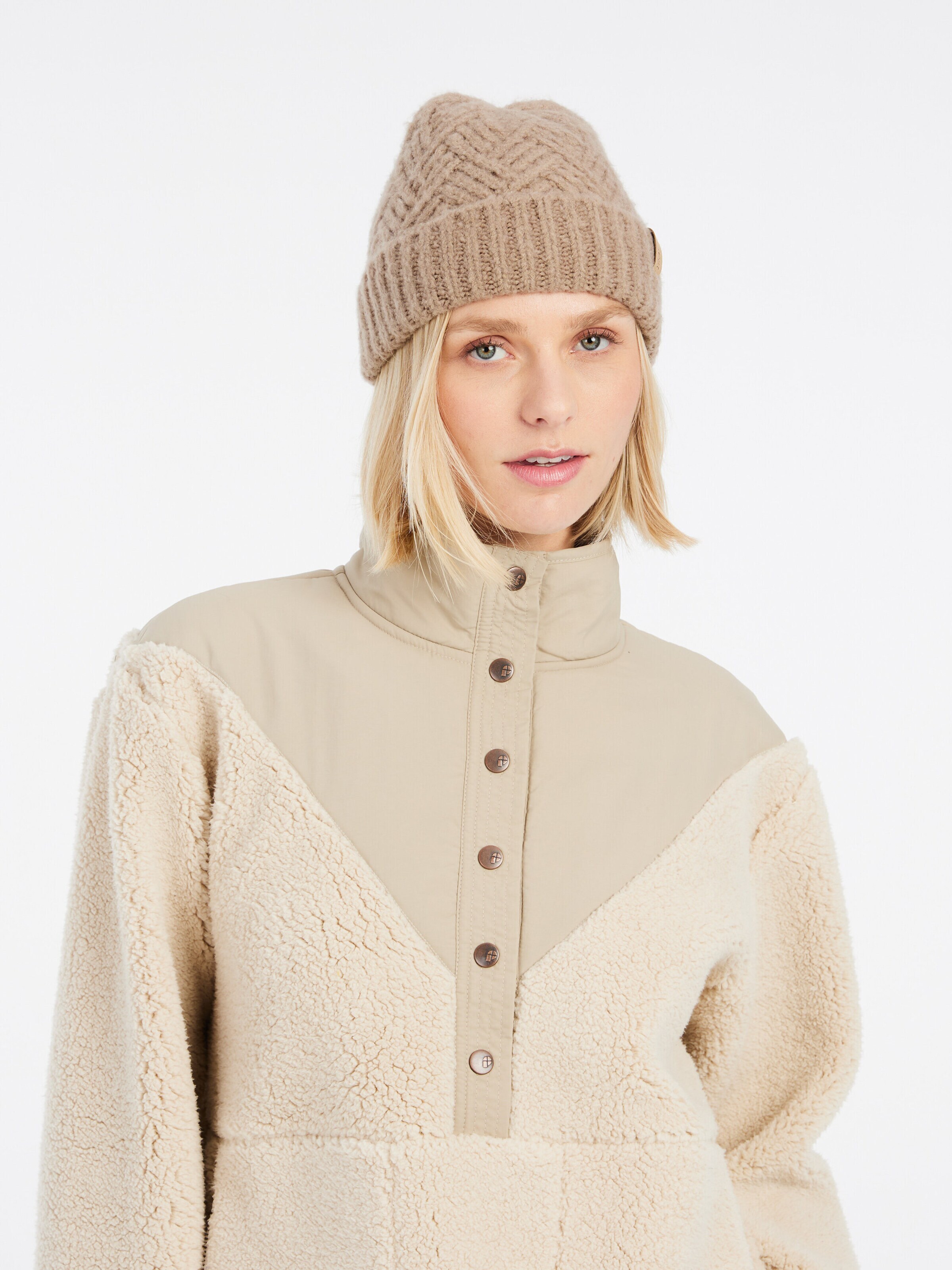 PROTEST Sports sweatshirt 'PRTCYBER' in Brown