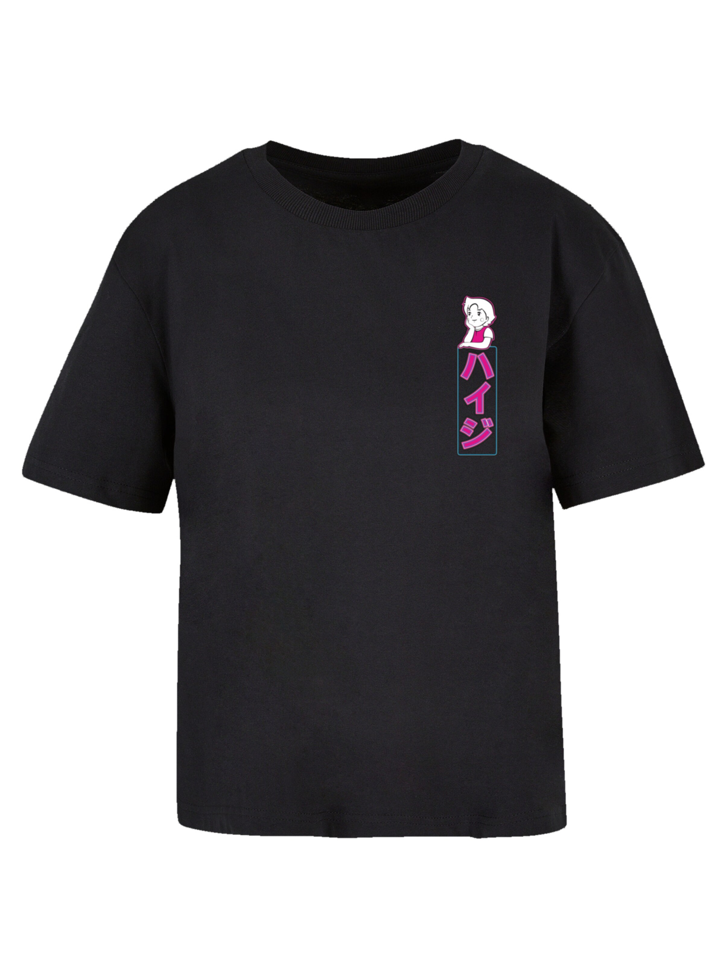 T-shirt 'Heidi Dream Big Heroes of Childhood' F4NT4STIC en noir : devant
