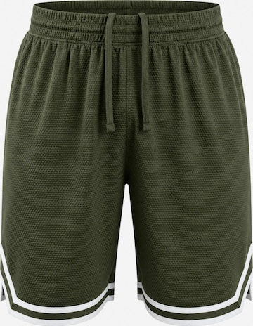 PANTONECLO - Bermudas 'Pantoneclo Men’s Gym Shorts with Side Gasket' en verde: frente