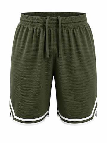 PANTONECLO Boardshorts 'Pantoneclo Men’s Gym Shorts with Side Gasket' in Groen: voorkant