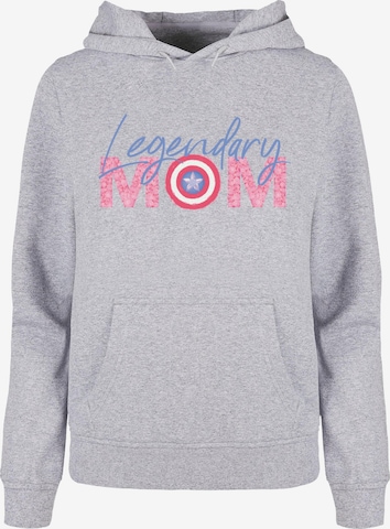 ABSOLUTE CULT Sweatshirt 'Mother's Day - Avengers Capitan America Mom' in Grijs: voorkant