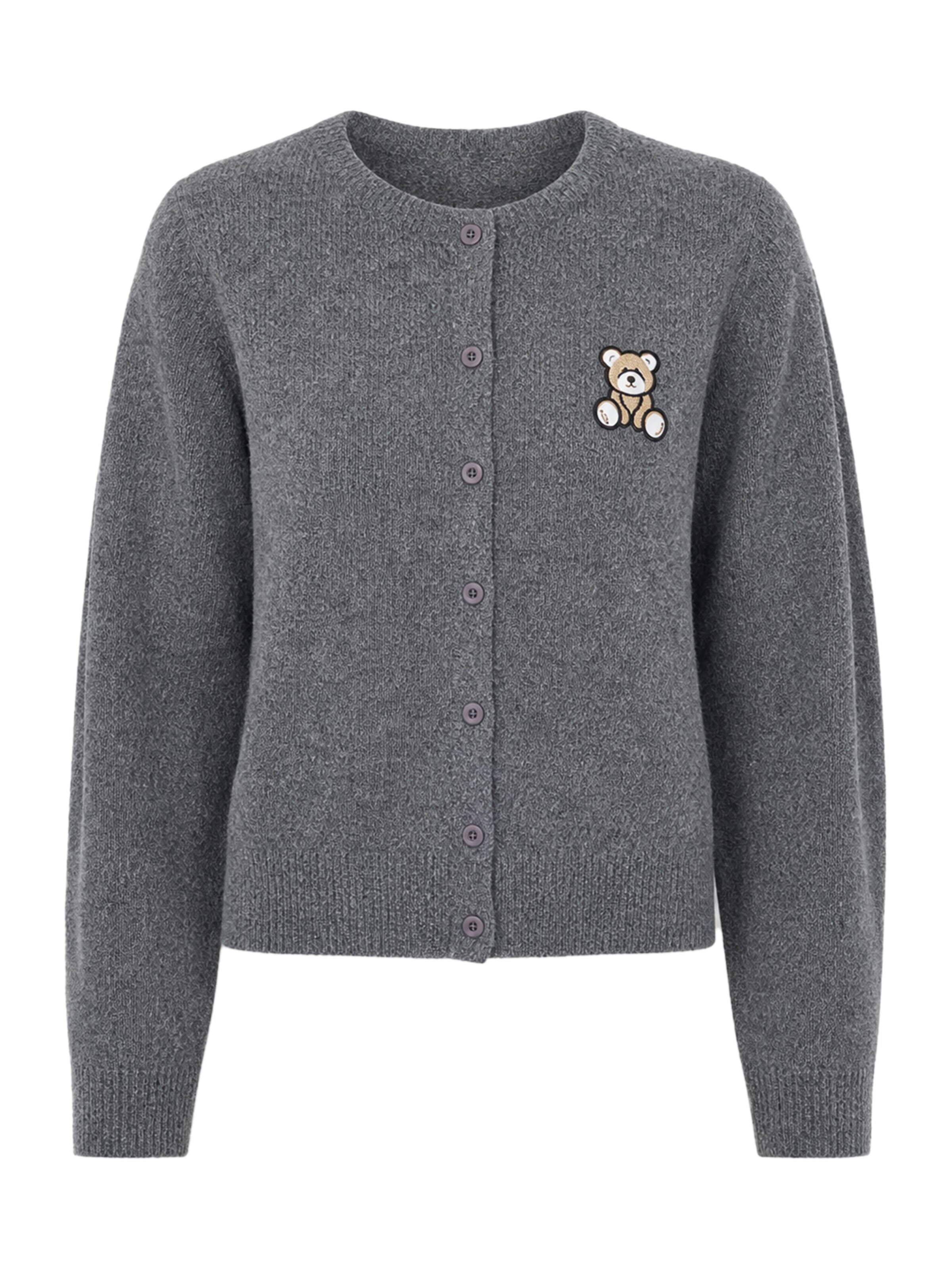 BRAVE SOUL Sweatjacke in Grau: Vorderseite