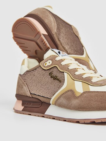 Pepe Jeans Platform trainers 'Brit' in Beige