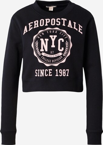 AÉROPOSTALE Sweatshirt in Zwart: voorkant