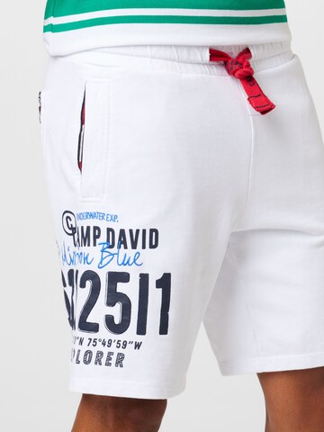 CAMP DAVID Regular Trousers in White