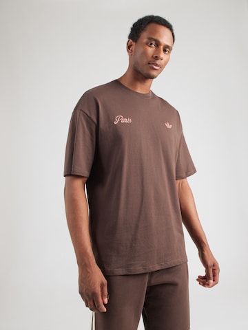 ADIDAS ORIGINALSMajica 'PARIS' - smeđa boja: prednji dio