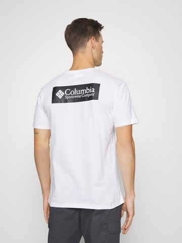 Maglia funzionale 'North Cascades' di COLUMBIA in bianco: frontale