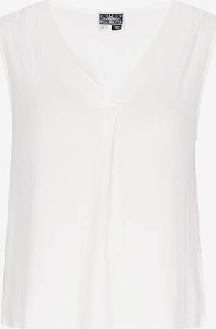 Top di DreiMaster Maritim in bianco: frontale