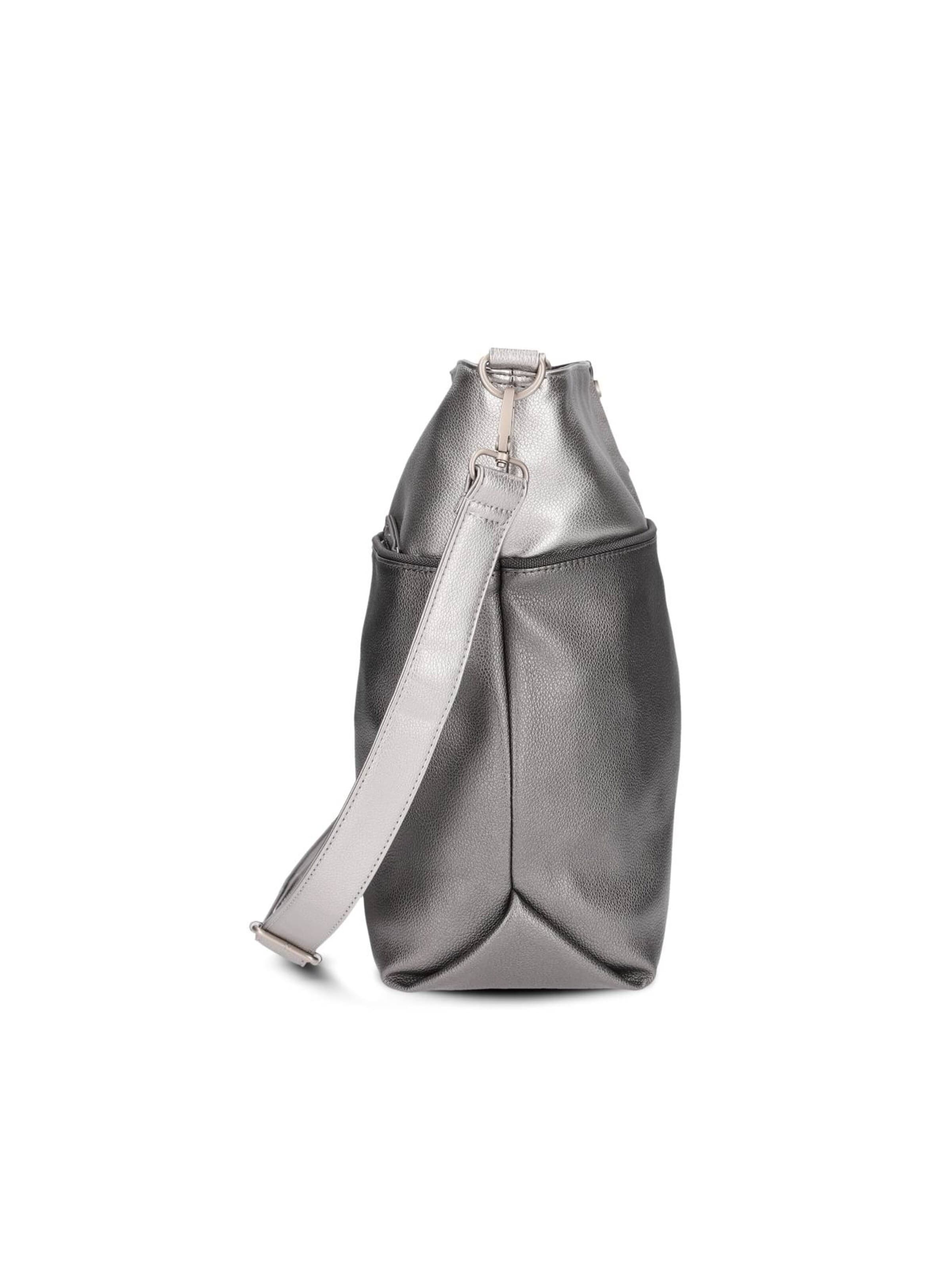 ZWEI Crossbody bag 'JANA J12' in Silver