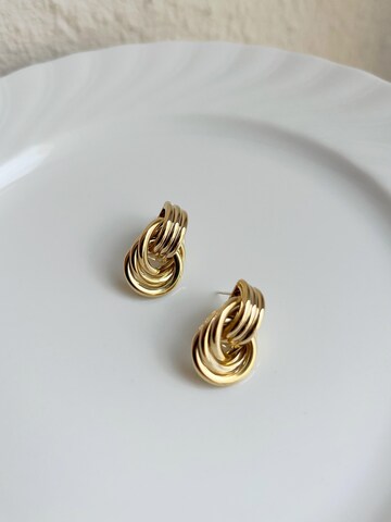 Kamakula Earrings 'Love Knot' in Gold