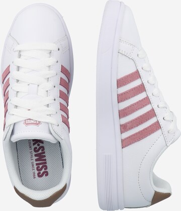 Baskets basses 'Court Tiebreak' K-SWISS en blanc