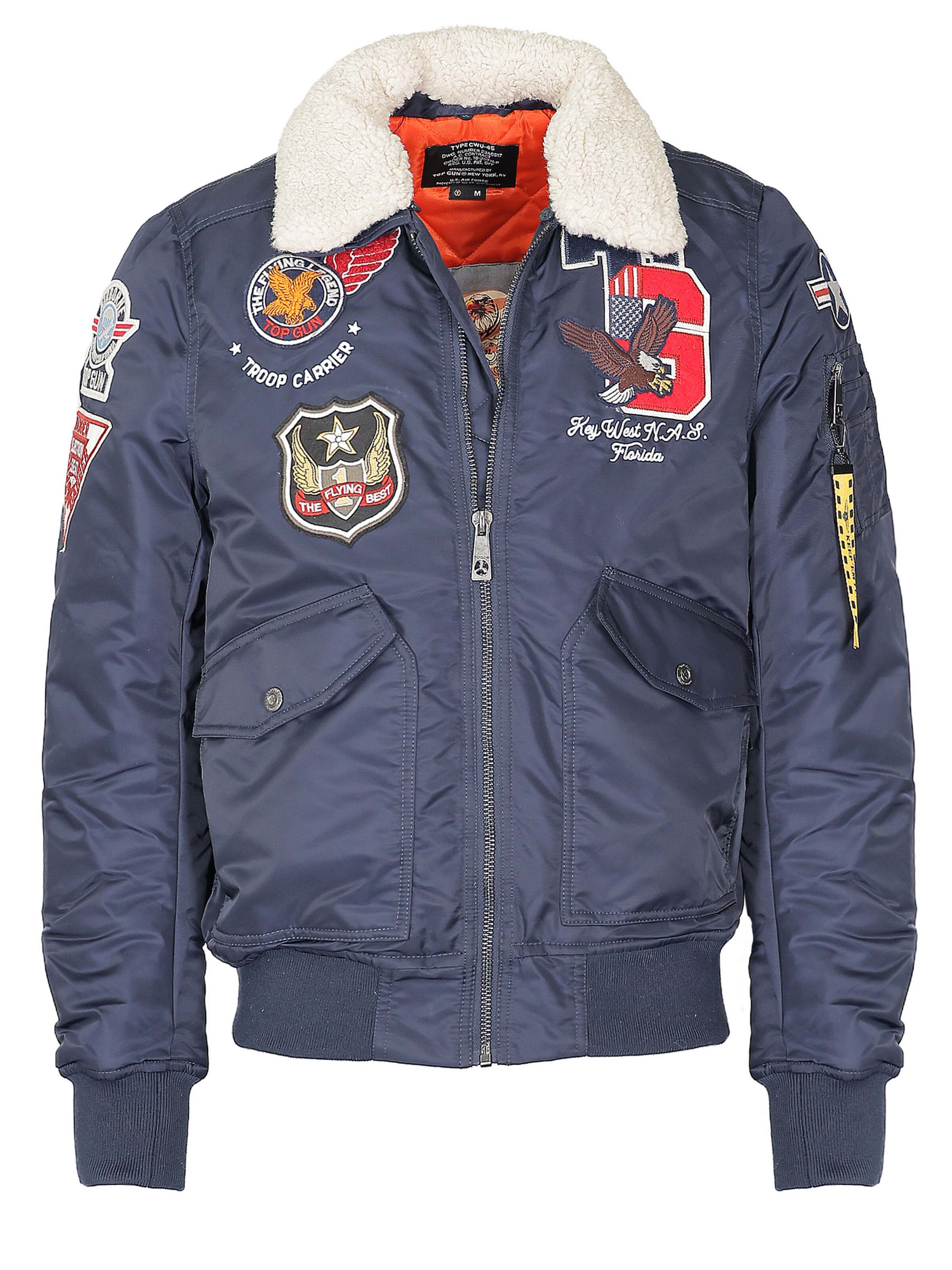TOP GUN Tussenjas 'TG23002' in Blauw: voorkant