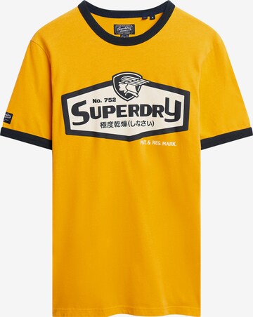 T-Shirt Superdry en jaune : devant