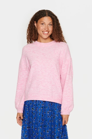 SAINT TROPEZ Sweater 'Trixie' in Pink: front
