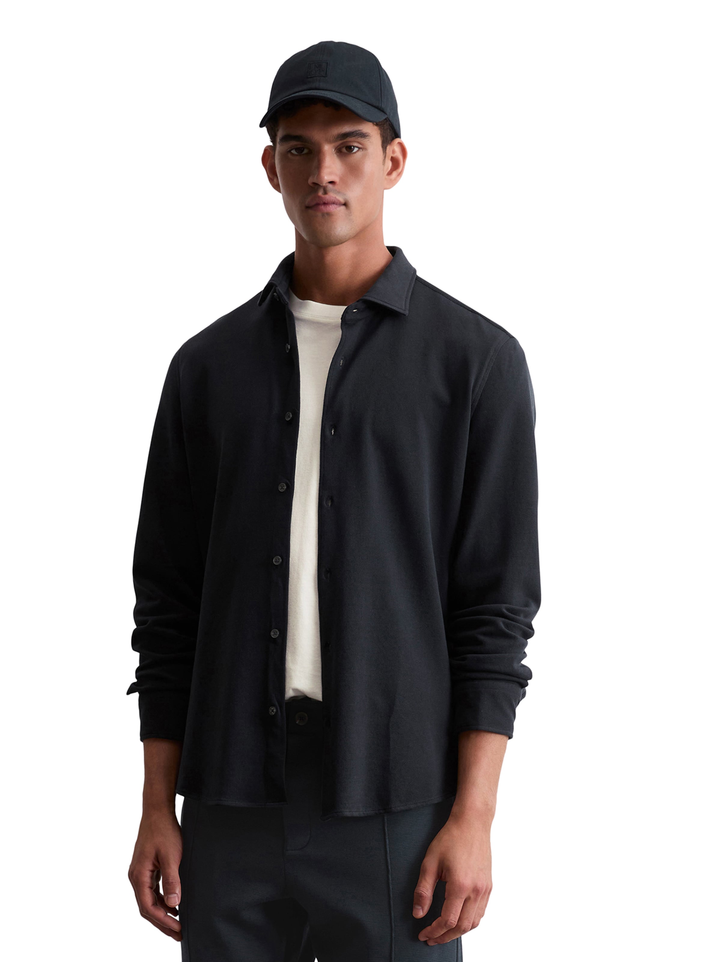 Coupe regular Chemise Marc O'Polo en bleu : devant