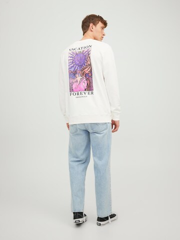 Sweat-shirt 'DESTINY' JACK & JONES en blanc