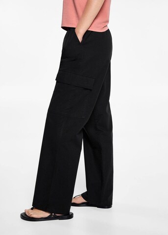 MANGO TEEN Regular Pants 'Comfyc' in Black