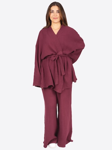 Seasons of April Wide Leg Hose 'AYANA MUSSELIN' in Rot