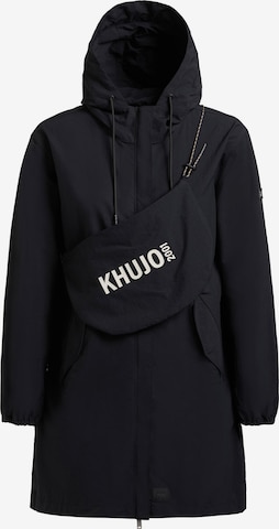 Manteau mi-saison 'Ameti' khujo en noir : devant
