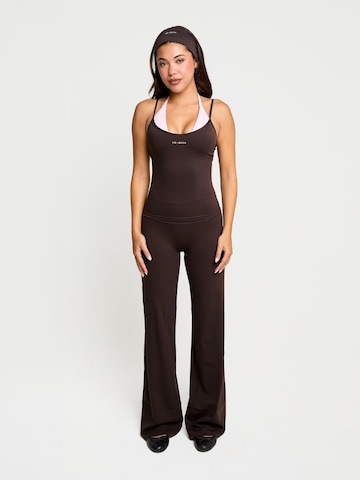 YO-GAYA Sporttop 'Layered Halter Top' in Bruin