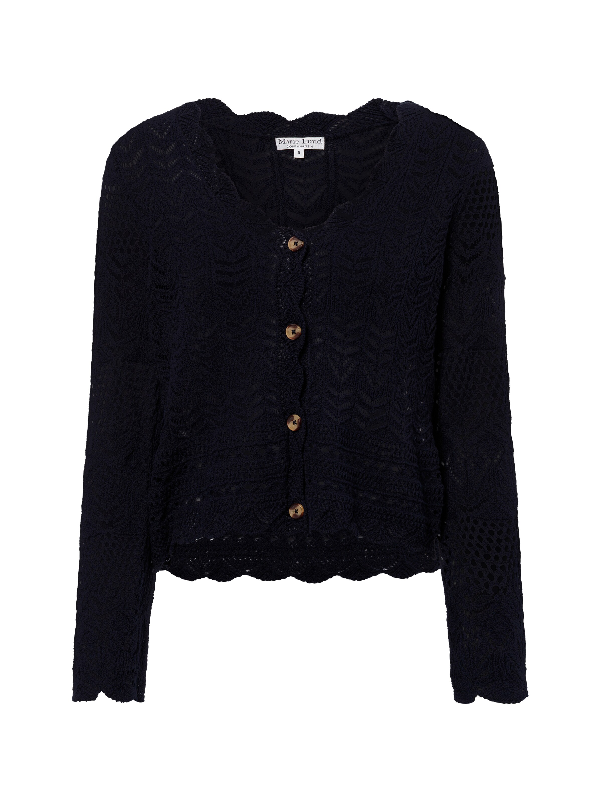 Marie Lund Strickjacke in Blau: Vorderseite