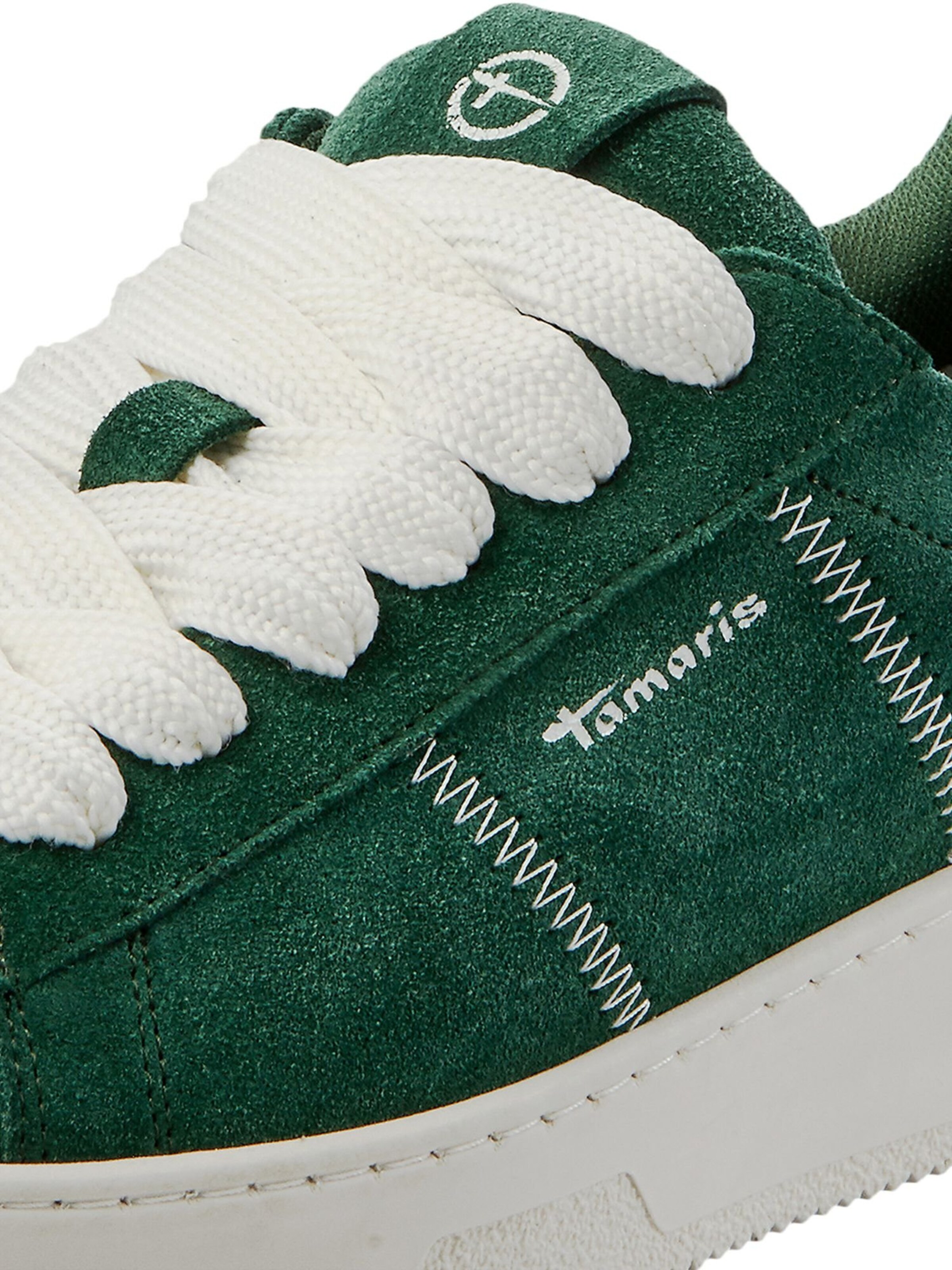 Baskets basses Tamaris en vert