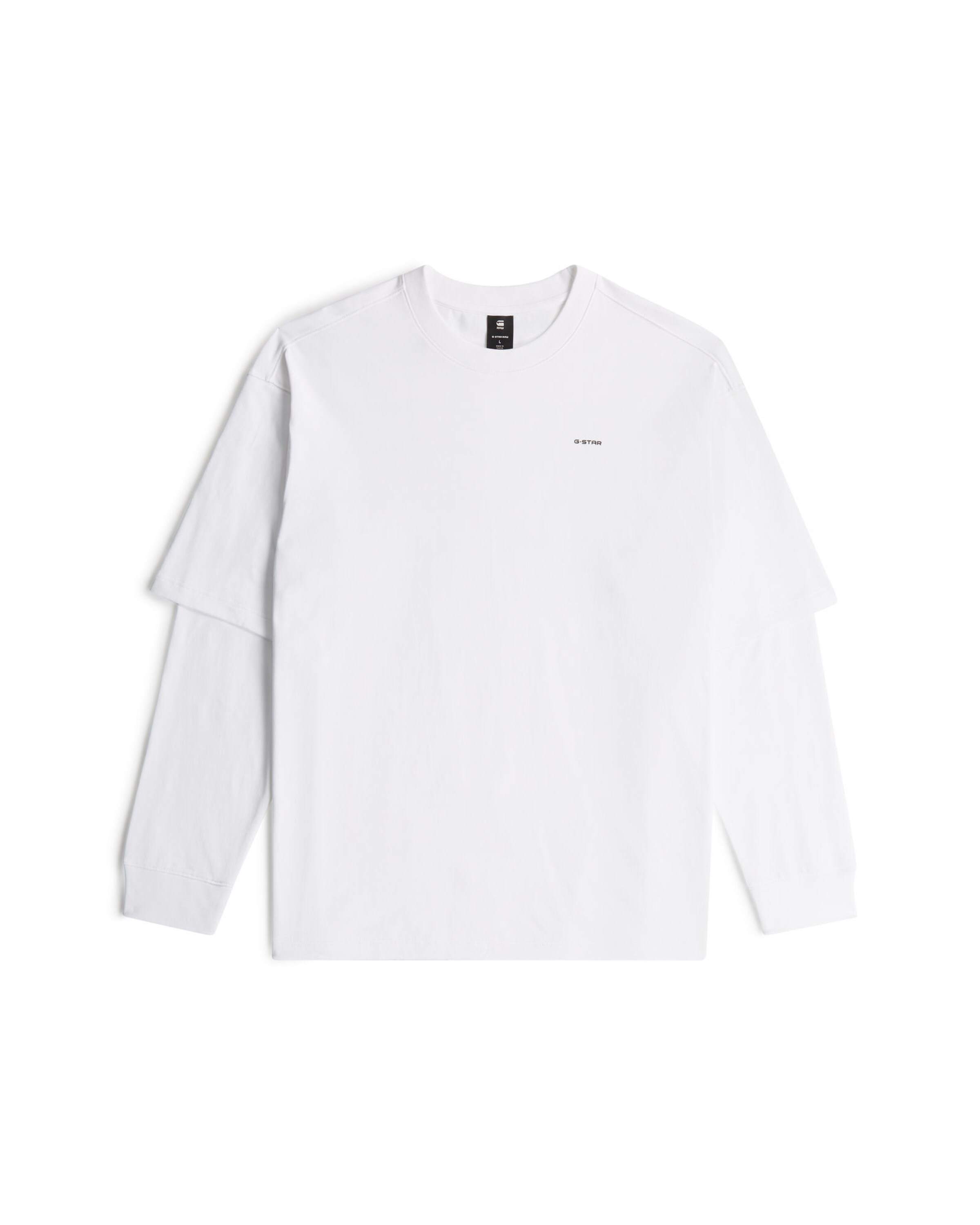 G-STAR Shirt 'Double Sleeve Loose' in White, Item view