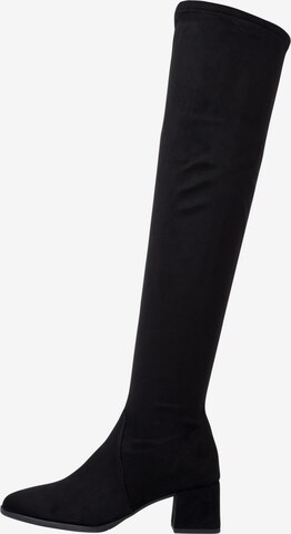 TAMARIS Over the Knee Boots in Black