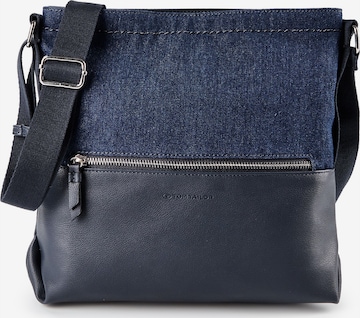 TOM TAILOR Schoudertas 'Erin' in Blauw: voorkant