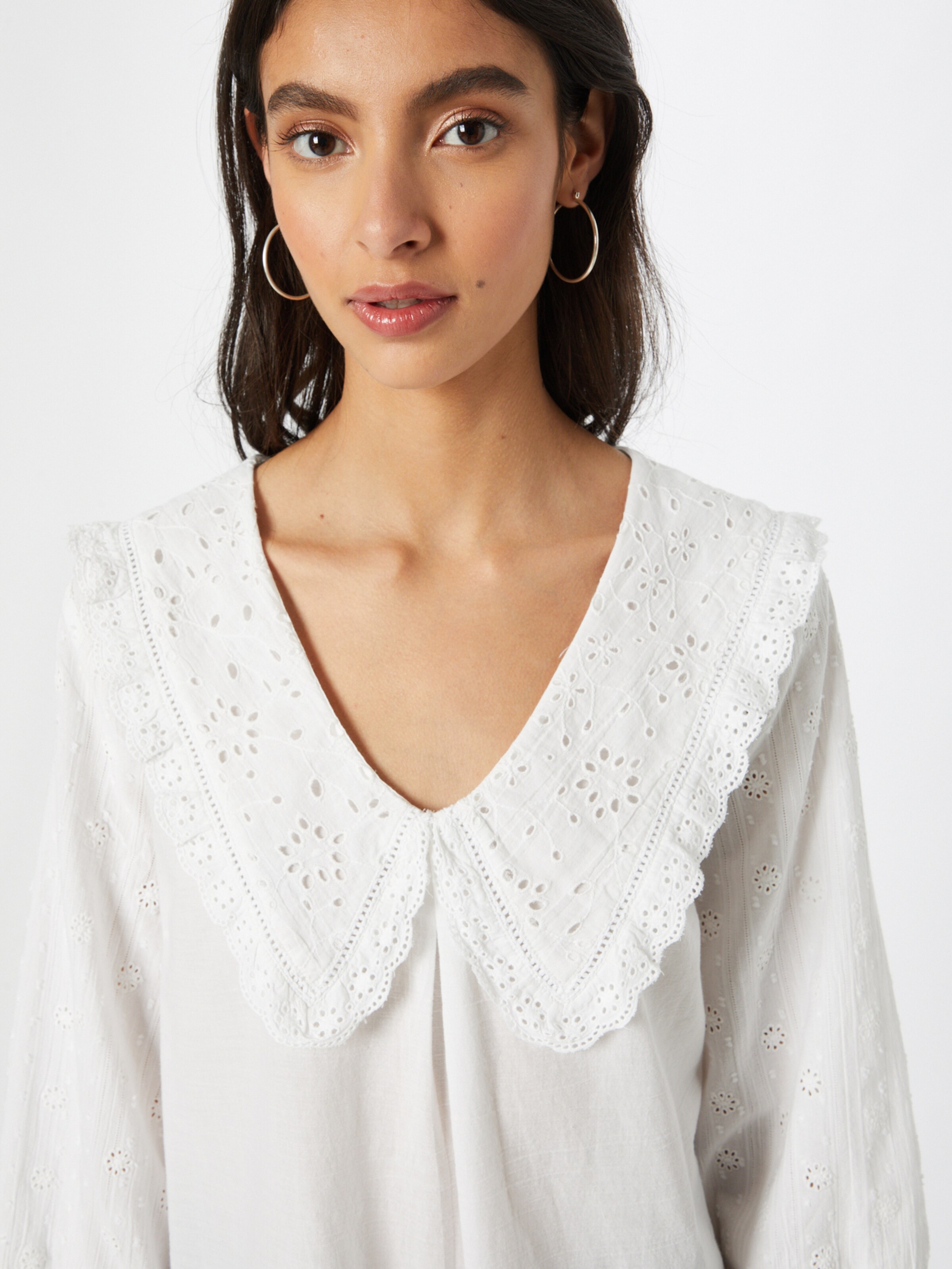 Frauen Große Größen Cream Bluse 'Bella' in Weiß - OF98196 Frauen Große Größen Cream Bluse 'Bella' in Weiß - OF98196