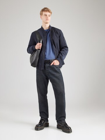 SELECTED T-Shirt 'SLHCOLMAN' in Blau