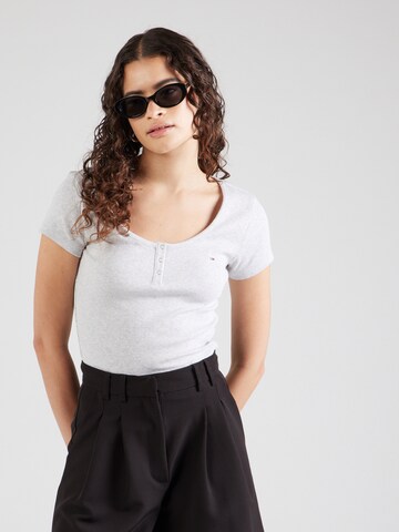 Tommy Jeans Tričko – šedá: přední strana