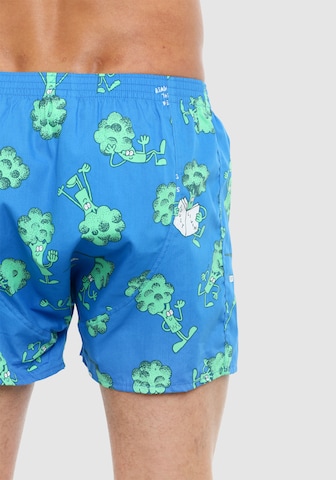 Lousy Livin Boxer shorts 'Avocado & Broccoli' in Blue