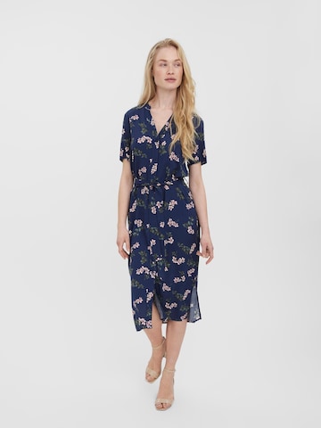 VERO MODA - Vestidos camiseiros 'Vica' em azul