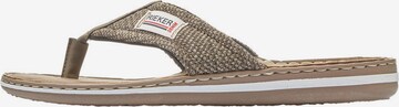 Rieker Teenslippers in Bruin