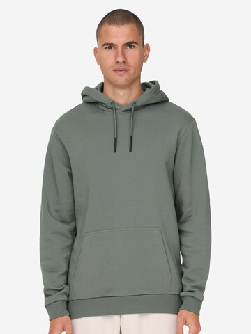 Only & Sons Sweatshirt 'Ceres' in Green: front